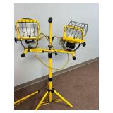 Professional Dual-Head Halogen Work Light with Tripod Stand