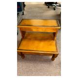 Traditional Solid Wood Two-Tier step with drawer - Retail: $35