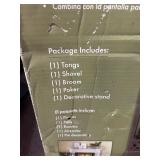 Style Selections 5-Piece Fireplace Tool Set with Stand