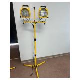 Dual Head Halogen Work Light with Stand