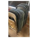 Metal Folding Chairs lot