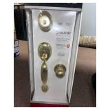 Kwikset SmartKey Entry Handle Set - Brass Finish