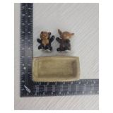 Bear and Moose Ceramic Salt and pepper shakers