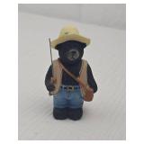 Fishing Bear Figurine with Hat