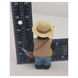 Fishing Bear Figurine with Hat