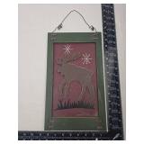 Rustic Moose Winter Wall Art