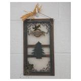 Rustic Pine Tree Welcome Sign