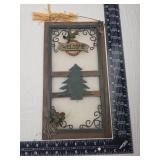 Rustic Pine Tree Welcome Sign