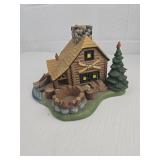 Woodland Log Cabin Decorative Figurine