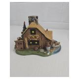 Woodland Log Cabin Decorative Figurine