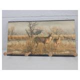 Rural Deer Scene Coat Rack