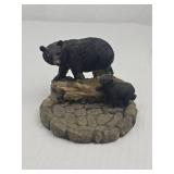 Black Bear Family Figurine