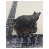 Black Bear Family Figurine