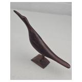 Hand-Carved Wooden Shore Bird Decoy