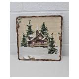 St. Nicholas Square Winter Cabin Plate
