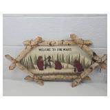 Rustic Birch Branch Forest Scene Wall Art
