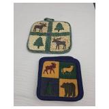Woodland Animals Quilted Coasters Set