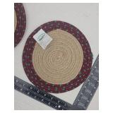 Handwoven Deer Silhouette Trivets