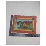 Mountain Cabin Quilted Placemats set of 4