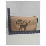 Oh Deer! Burlap Storage Basket