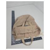 Handmade Linen Tote with Hearts and Floral Applique