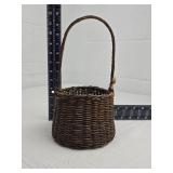 Decorative Wicker Basket with Bass Fish Accent