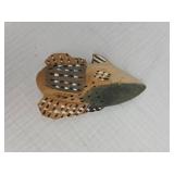 Hand-Carved Wooden Fish Decoy