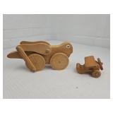 Handcrafted Wooden Toys Cricket and Plane