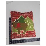 Holiday Moose Decorative Pillow