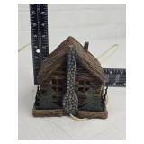 Rustic Log Cabin Night Light