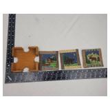 Woodland Animals Decorative Coaster Set