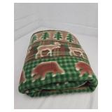 Woodland Scene Fleece Throw Blanket 45X57\"