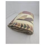 Handmade Star Pattern Quilted Throw Blanket