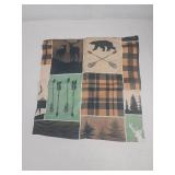 Rustic Woodland Patchwork Throw Pillows cases set of 2