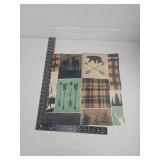 Rustic Woodland Patchwork Throw Pillows cases set of 2