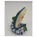 Jumping Trout Fish Figurine