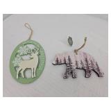 Rustic Winter Tree Ornament Set