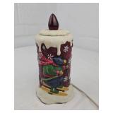 Electric Winter Skiing Candle Decoration