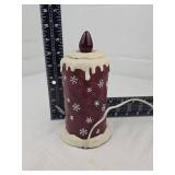 Electric Winter Skiing Candle Decoration