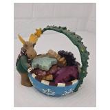 Decorative Christmas Moose Bowl Ornament