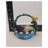 Decorative Christmas Moose Bowl Ornament