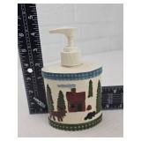 Rustic Woodland Cabin Soap Dispenser