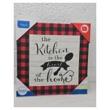 Buffalo Plaid Kitchen Canvas Wall Art