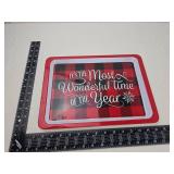 Buffalo Plaid Holiday Serving Tray
