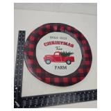 Holly Jolly Christmas Tree Farm Decorative Plate
