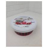 Buffalo Plaid Christmas Party Set with Red Truck Theme