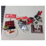 Buffalo Plaid Christmas Ornament Set