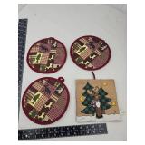 Christmas Patchwork Hot Pad Set
