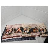 Woodland Deer Gingham Kitchen Towel Set