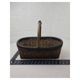 Woven Wicker Gathering Basket with Handle